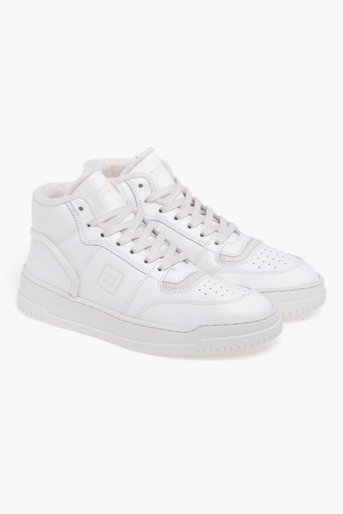 Sneaker basket alta in pelle - 2