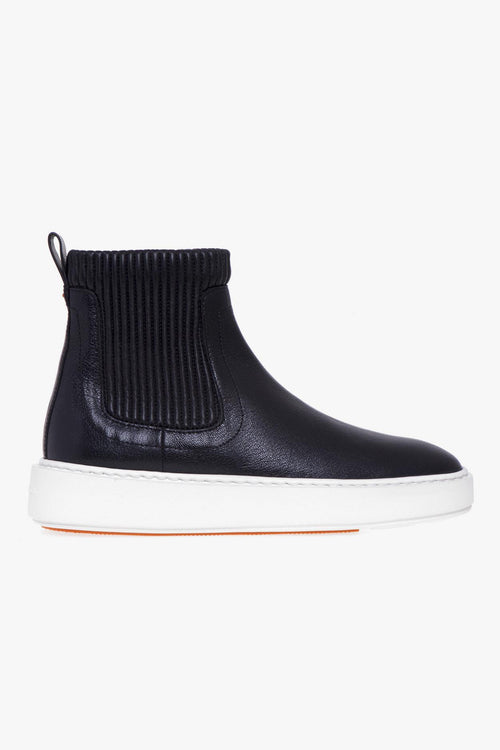 Sneaker alta in pelle