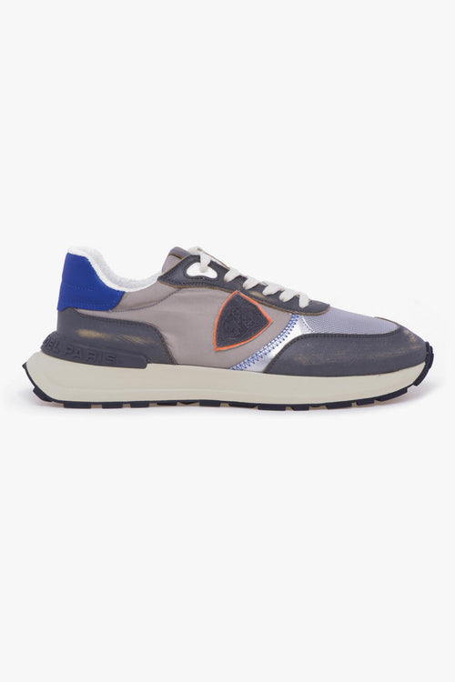 Sneaker Antibes in pelle effetto vintage e tessuto - 1