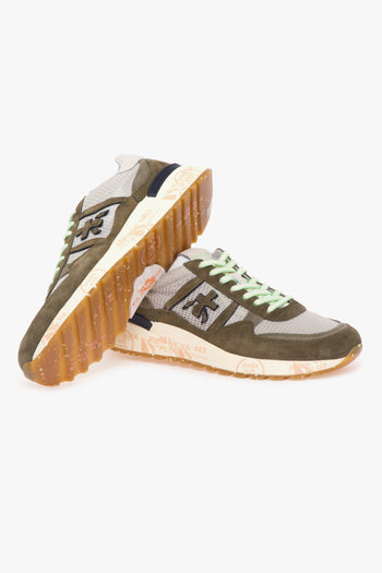 Sneaker Landeck in camoscio e tessuto retinato - 4