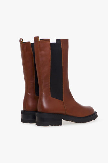 Chelsea boot in pelle con gambale a 3/4 - 3