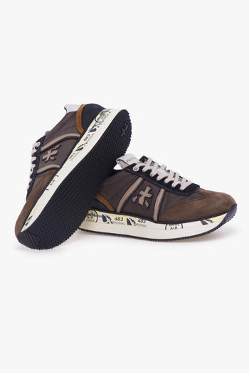 Sneaker Conny in camoscio e tessuto - 4