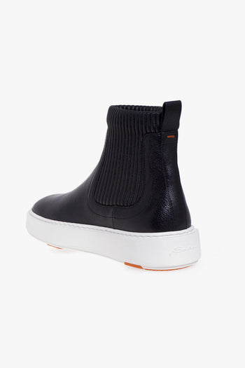 Sneaker alta in pelle - 4