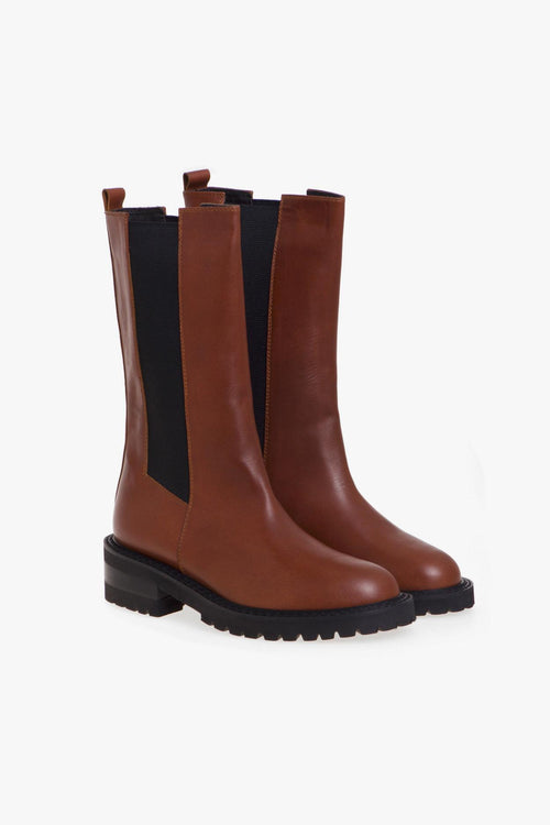 Chelsea boot in pelle con gambale a 3/4 - 2