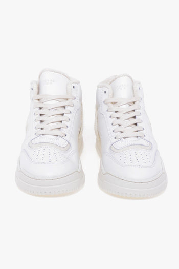 Sneaker basket alta in pelle - 5