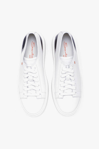 Sneaker "Cleanic" in pelle con dettaglio dipinto - 5