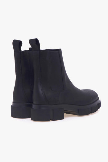 Chelsea boot in nabuck ingrassato con suola in gomma - 3