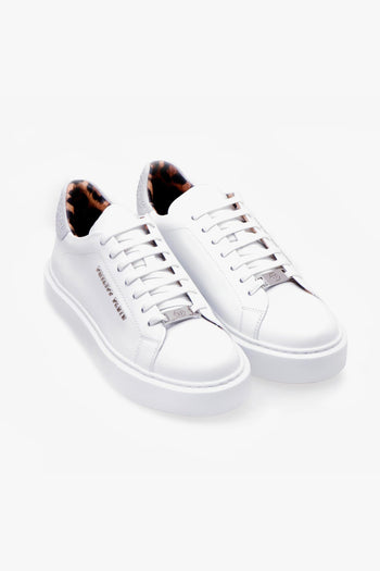 Lo-Top Sneakers leather con strass - 5