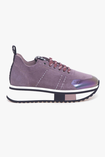 Sneaker F65 in camoscio