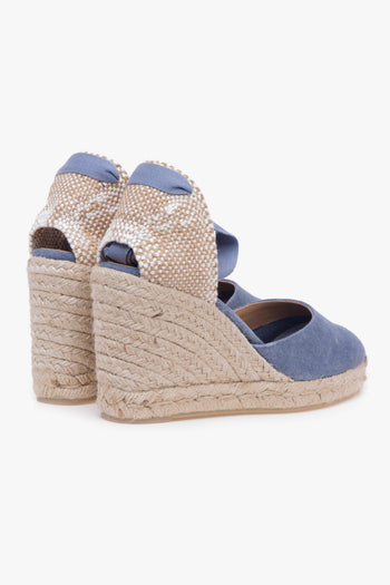 Espadrillas Carina/8 in canvas con zeppa 90 mm - 3