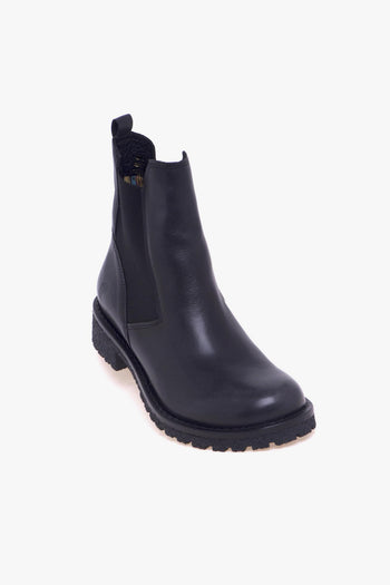 Chelsea boot in pelle effetto vintage con suola in gomma - 4