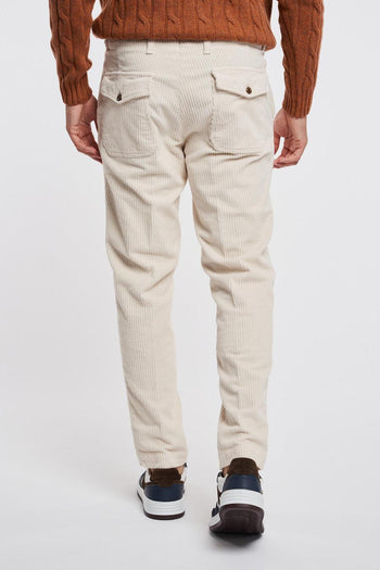 Pantalone chino carrot fit in cotone 500 righe - 5