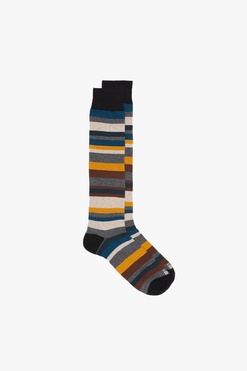 Calze lunghe con motivo Stripe Multicolor