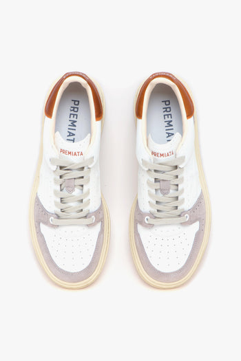 Sneaker Quinn in pelle e camoscio - 5