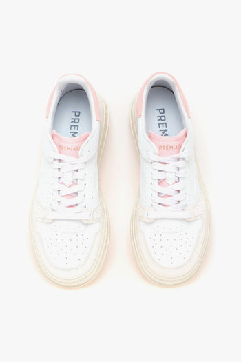 Sneaker Quinn in pelle e camoscio - 5