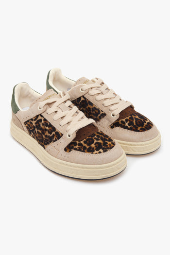 Sneaker Quinn in camoscio e cavallino maculato - 2