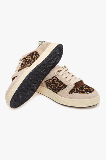 Sneaker Quinn in camoscio e cavallino maculato - 4