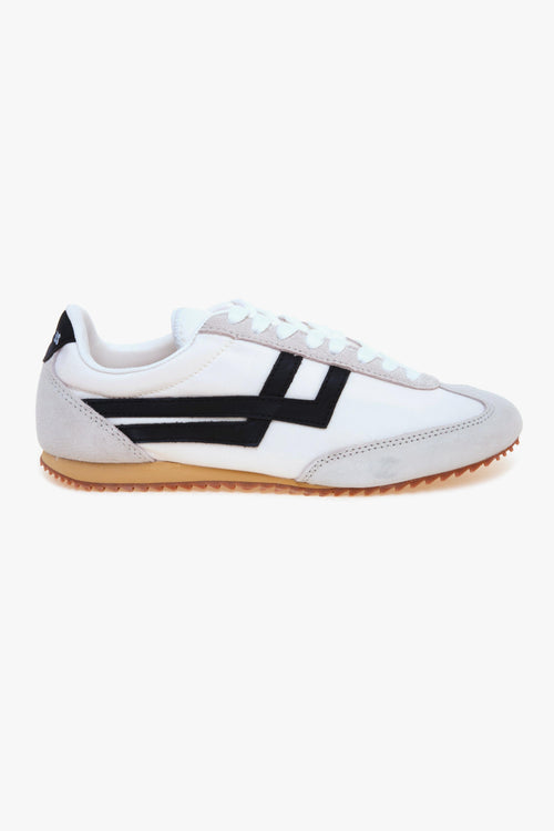 Sneaker Racer 77 in camoscio e nylon