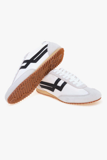 Sneaker Racer 77 in camoscio e nylon - 4