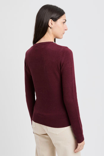 Maglia girocollo con strass - 5