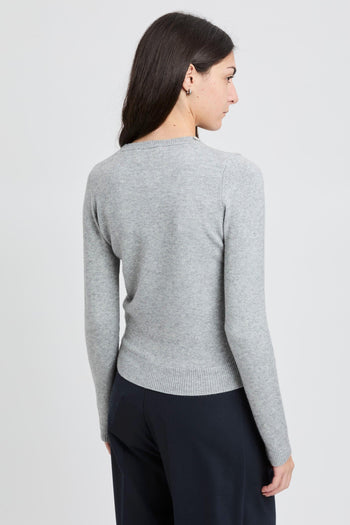 Maglia girocollo con strass - 6