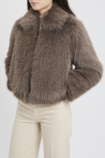 Pelliccia ecologica con zip - 2