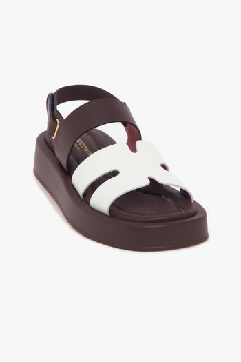 Sandalo in pelle a taglio vivo con fussbet - 4