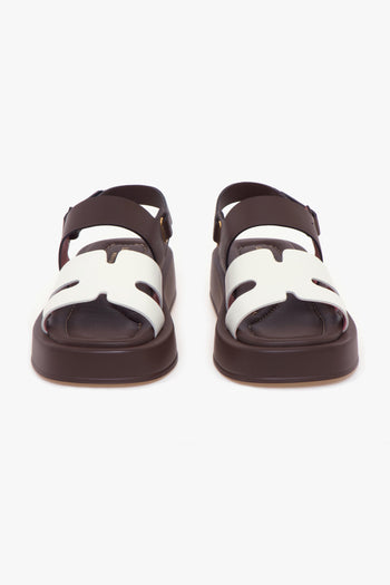 Sandalo in pelle a taglio vivo con fussbet - 5