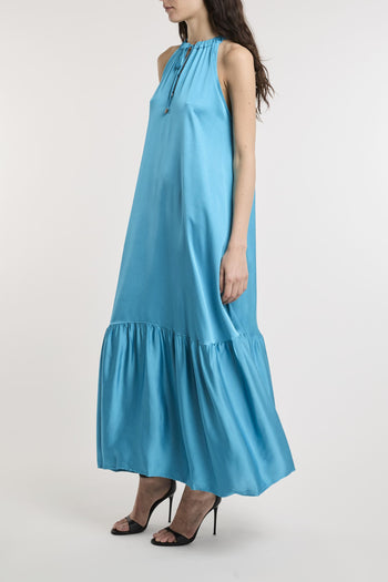 Abito lungo svasato in viscosa - 2