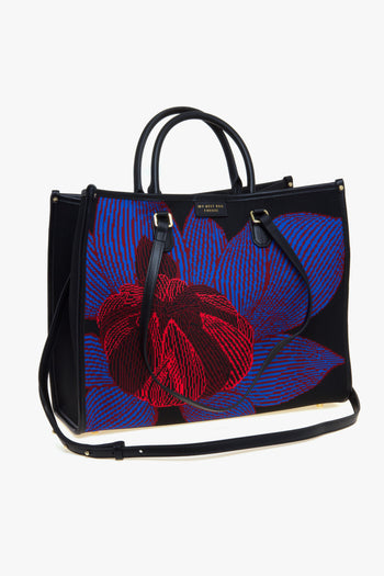 Borsa Atena-Biophilia in tessuto jaquard (misura grande) - 5
