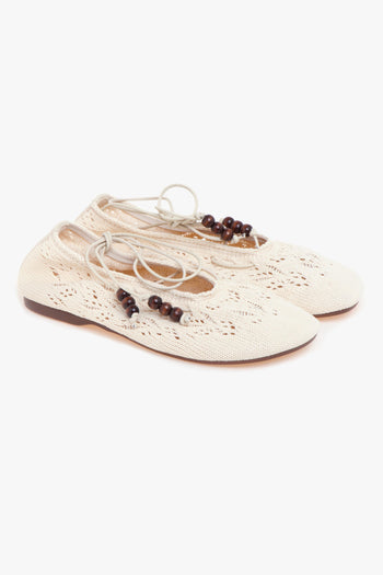 Ballerina "Rosemary" in crochet con allacciatura in caviglia - 2