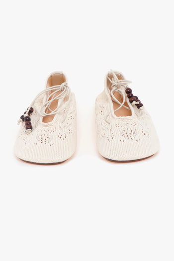 Ballerina "Rosemary" in crochet con allacciatura in caviglia - 5