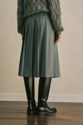 Gonna Estella di in lana a pieghe - 3