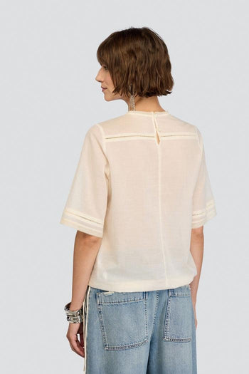 Blusa Amanda di in mussola di cotone - 3
