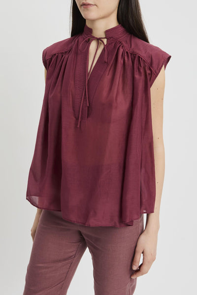 Blusa Rachel in mussola di miisto cotone