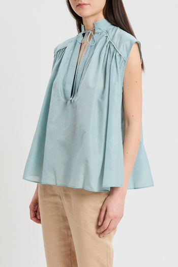Blusa Rachel in mussola di miisto cotone - 3