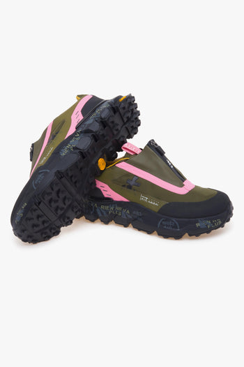 Sneaker slip-on Sciliard in tessuto con zip - 4