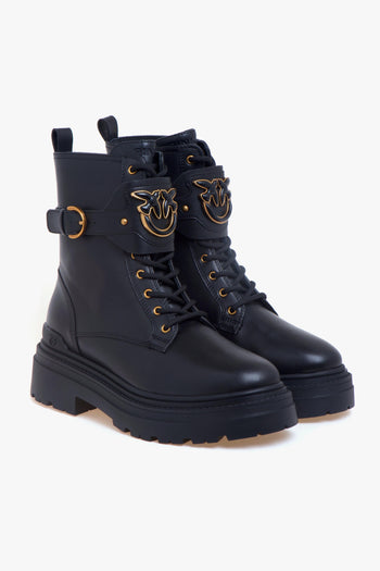 Anfibio in pelle con maxi logo - 2