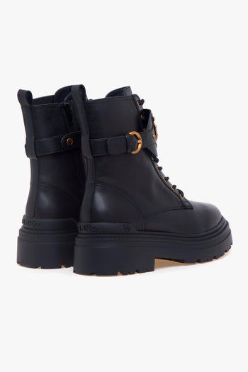 Anfibio in pelle con maxi logo - 3