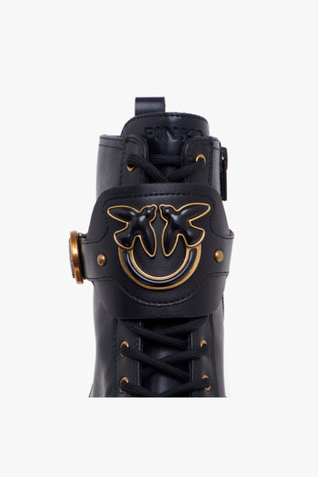 Anfibio in pelle con maxi logo - 4