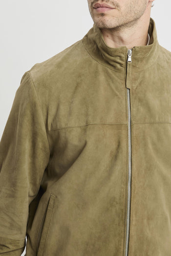 Bomber in pelle scamosciata - 3