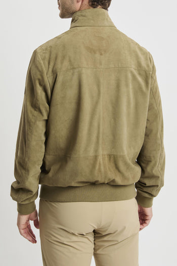 Bomber in pelle scamosciata - 4