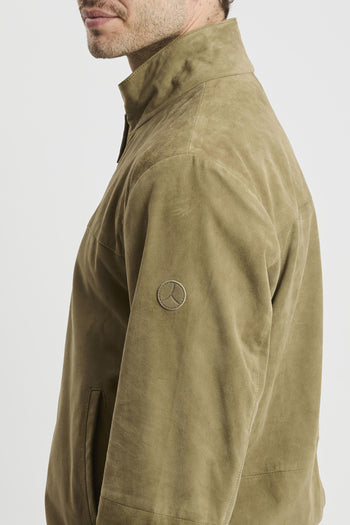 Bomber in pelle scamosciata - 5