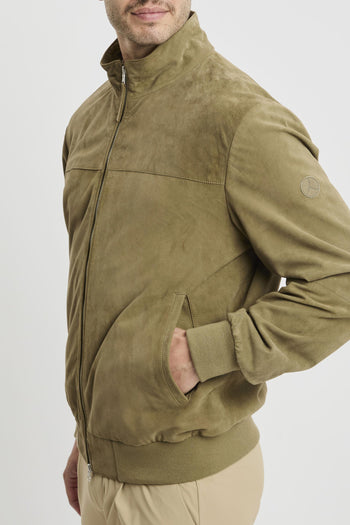 Bomber in pelle scamosciata - 6