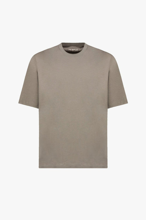 T-shirt girocollo in cotone