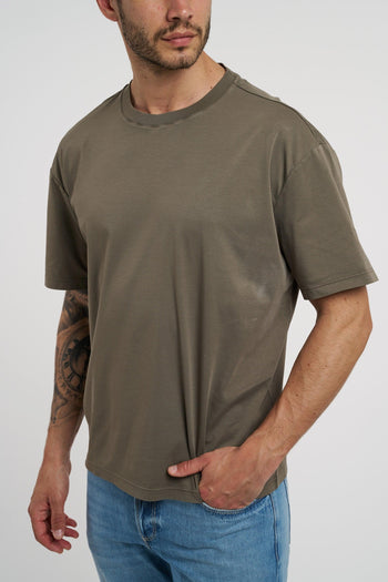 T-shirt girocollo in filo tinto capo effetto filo di Scozia - 2