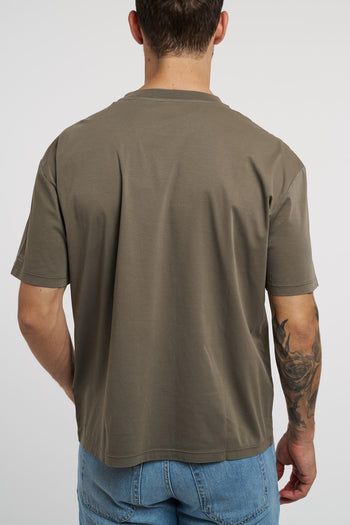 T-shirt girocollo in filo tinto capo effetto filo di Scozia - 4