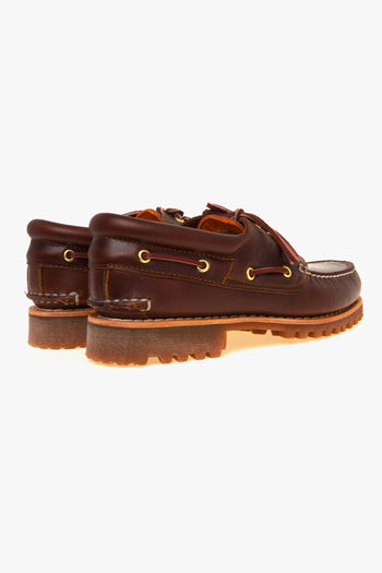 Scarpa da barca Authentic 3-Eye Lug in pelle - 3