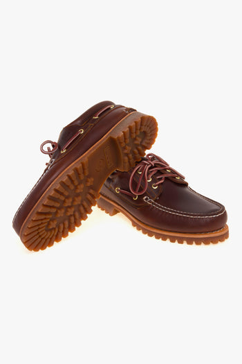 Scarpa da barca Authentic 3-Eye Lug in pelle - 4