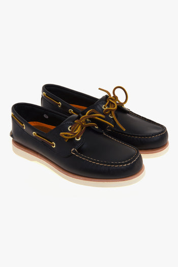 Mocassino da barca Crafted in camoscio con suola in Vibram - 2
